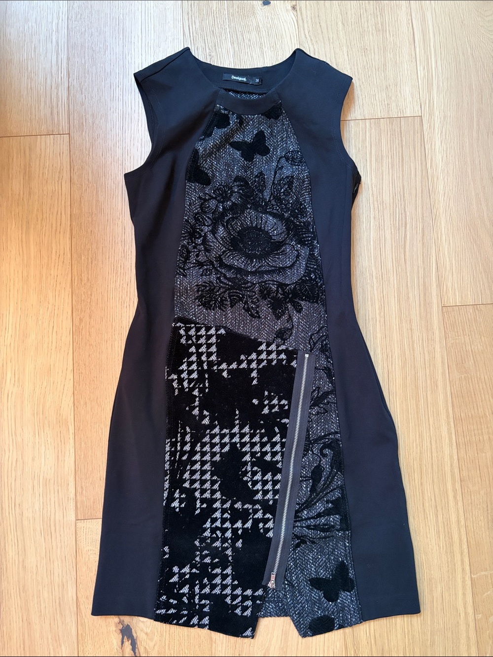 Desigual Black Sleeveless Dress, size 36